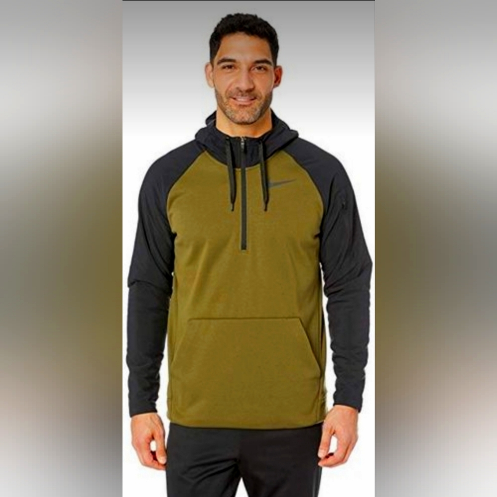 MENS NIKE THERMA UTILITY HALF ZIP TRAINING HOODIE SIZE XL - NWT